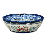 Bowl, Round, Scalloped, 6.25" in "Floral Crescent" by Zaklady | Y1891A-ART237