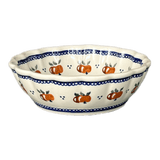 Bowl, Round, Scalloped, 6.25" in "Persimmon Dot" by Zaklady | Y1891A-D479