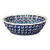 Polish Pottery Zaklady Scalloped 6.25" Bowl (Mosaic Blues) | Y1891A-D910 at PolishPotteryOutlet.com