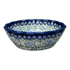 Polish Pottery Zaklady Scalloped 7" Bowl (Spring Swirl) | Y1892A-A1073A at PolishPotteryOutlet.com