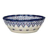 Bowl, Round, Scalloped, 7" in "Falling Blue Daisies" by Zaklady | Y1892A-A882A