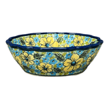 Bowl, Round, Scalloped, 7" in "Sunny Meadow" by Zaklady | Y1892A-ART332