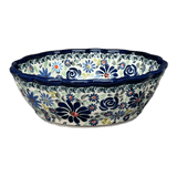 Bowl, Round, Scalloped, 7" in "Floral Explosion" by Zaklady | Y1892A-DU126