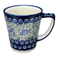 A picture of a Polish Pottery 14 oz. Tulip Mug (Spring Swirl) | Y1920-A1073A as shown at PolishPotteryOutlet.com/products/14-oz-tulip-mug-spring-swirl-y1920-a1073a