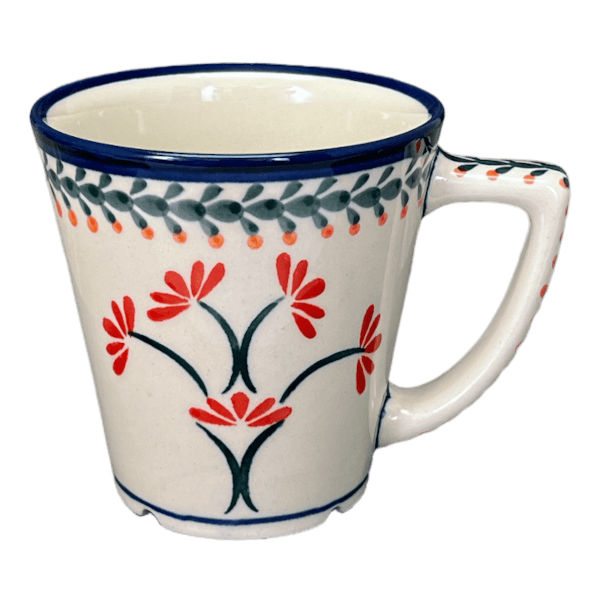 Mug, Tulip, 14 oz in "Scarlet Stitch" by Zaklady | Y1920-A1158A