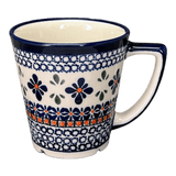 Mug, Tulip, 14 oz in "Blue Mosaic Flower" by Zaklady | Y1920-A221A