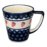 Mug, Tulip, 14 oz in "Strawberry Dot" by Zaklady | Y1920-A310A