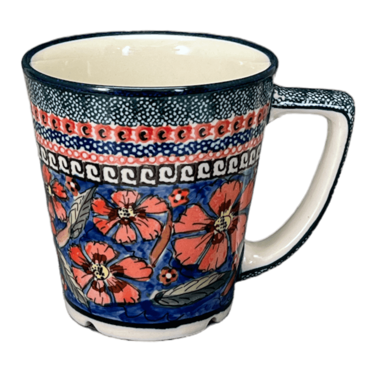 Mug, Tulip, 14 oz in "Exotic Reds" by Zaklady | Y1920-ART150