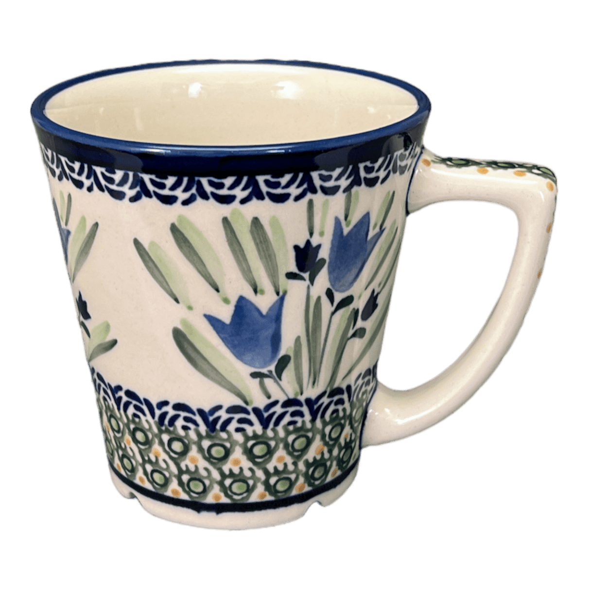 Mug, Tulip, 14 oz in "Blue Tulips" by Zaklady | Y1920-ART160