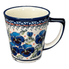 Polish Pottery 14 oz. Tulip Mug (Pansies in Bloom) | Y1920-ART277 at PolishPotteryOutlet.com