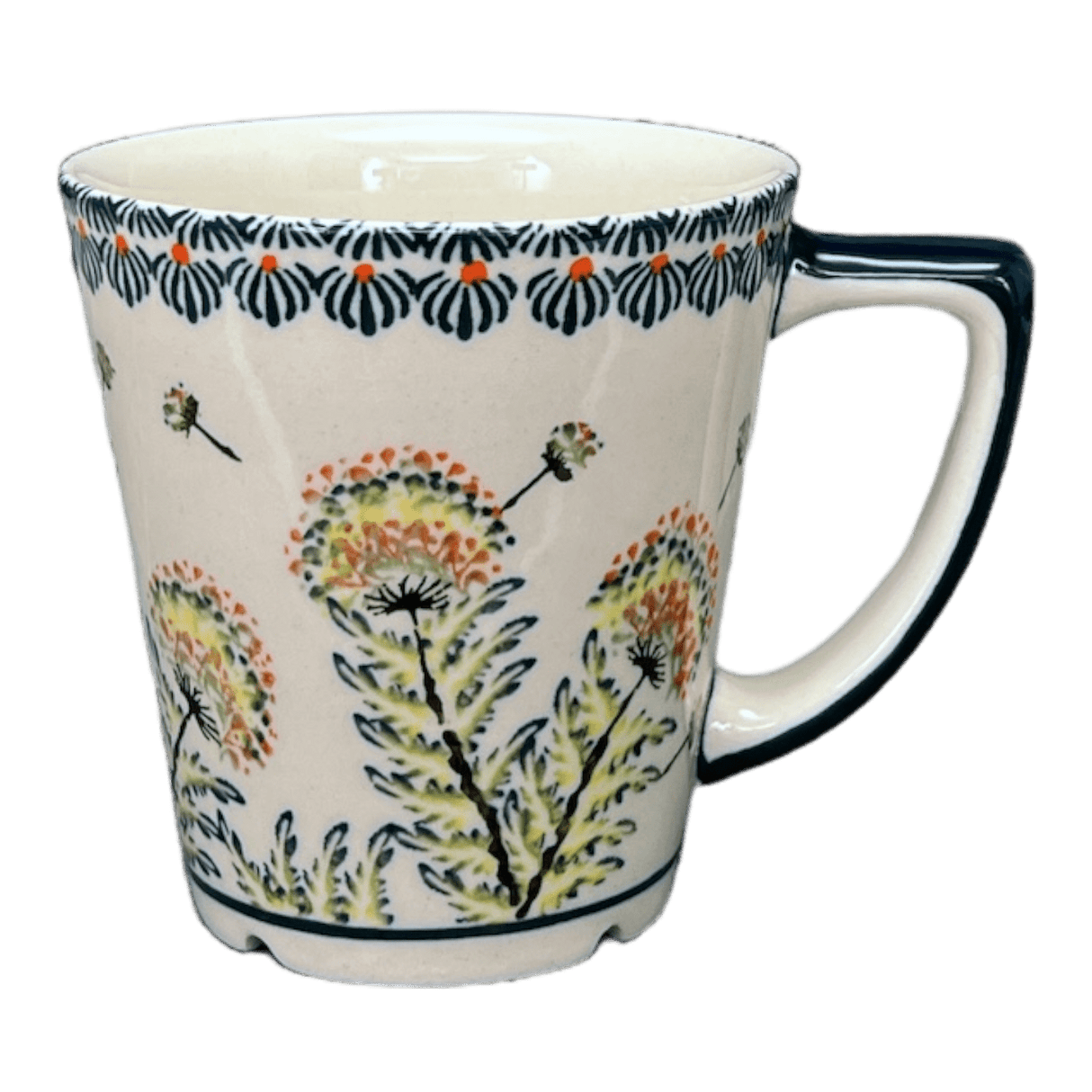 Mug, Tulip, 14 oz in "Dandelions" by Zaklady | Y1920-DU201