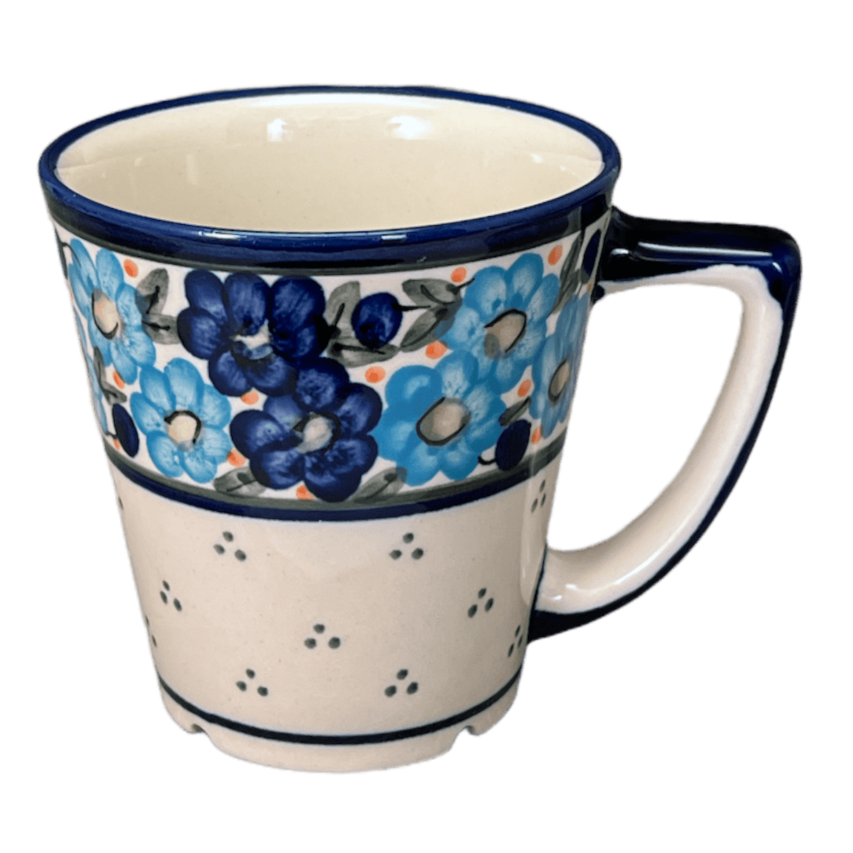 Mug, Tulip, 14 oz in "Garden Party Blues" by Zaklady | Y1920-DU50