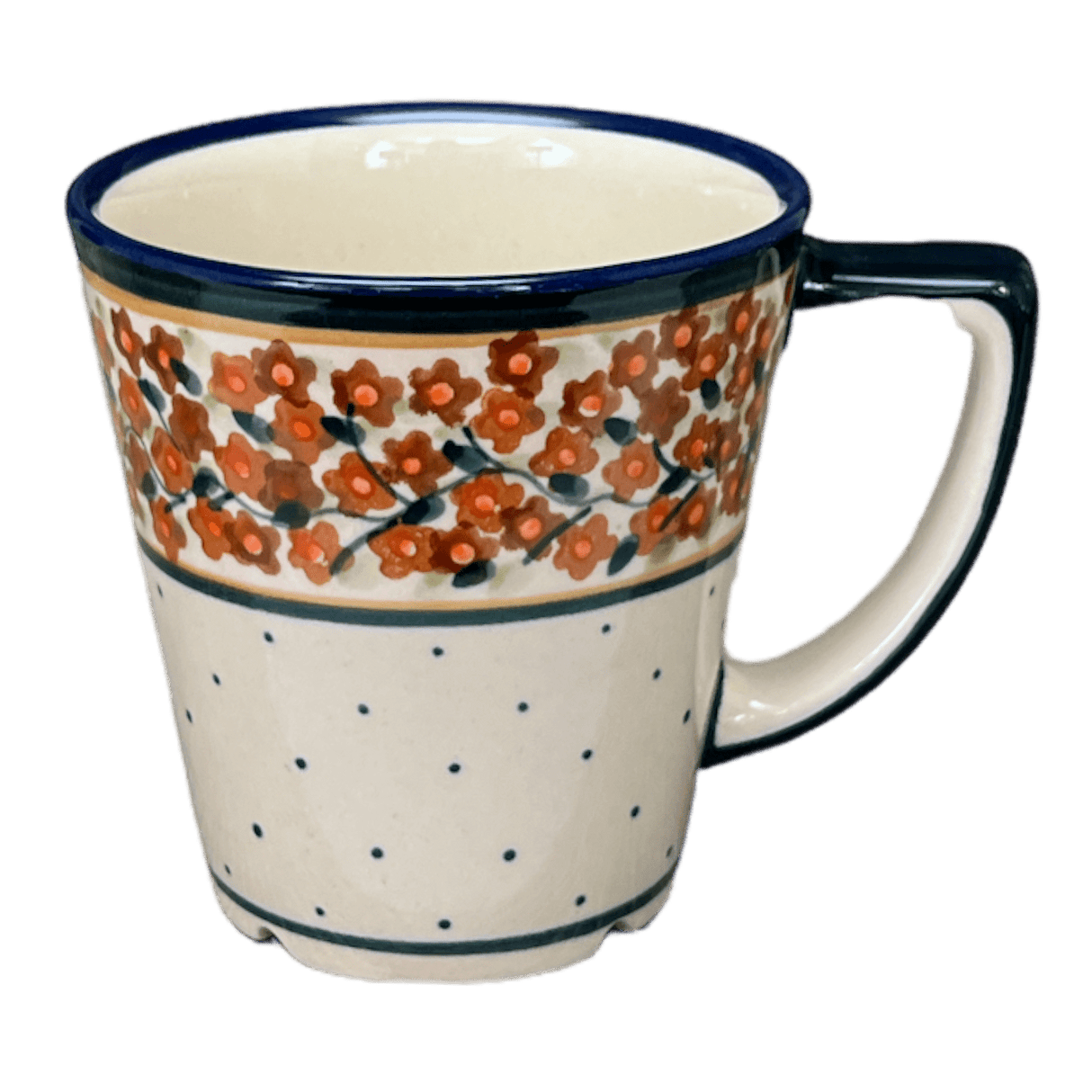 Mug, Tulip, 14 oz in "Orange Wreath" by Zaklady | Y1920-DU52