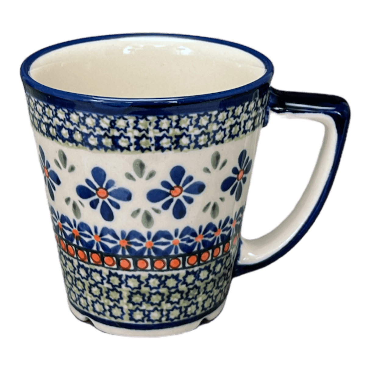 Mug, Tulip, 14 oz in "Emerald Mosaic" by Zaklady | Y1920-DU60