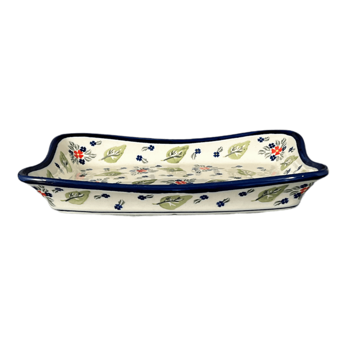 Serving Dish, Angular, 10" x 7" in "Mountain Flower" by Zaklady | Y1935A-A1109A