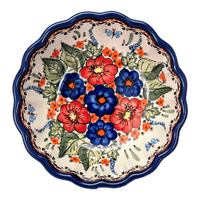 A picture of a Polish Pottery Zaklady 6" Blossom Bowl (Butterfly Bouquet) | Y1945A-ART149 as shown at PolishPotteryOutlet.com/products/6-daisy-bowl-butterfly-bouquet-y1945a-art149