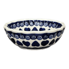 Polish Pottery 6" Blossom Bowl (Swirling Hearts) | Y1945A-D467 at PolishPotteryOutlet.com