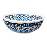 Bowl, Round, Blossom, 6" in "Mosaic Blues" by Zaklady | Y1945A-D910