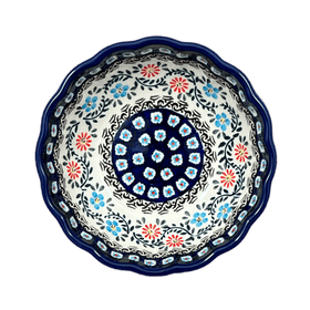 Polish Pottery Bowl, Round, Blossom, 7" in "Climbing Aster" by Zaklady | Y1946A-A1145A Additional Image at PolishPotteryOutlet.com