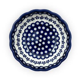 Polish Pottery 7" Blossom Bowl (Petite Floral Peacock) | Y1946A-A166A Additional Image at PolishPotteryOutlet.com