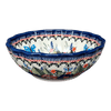 Polish Pottery 7" Blossom Bowl (Butterfly Bouquet) | Y1946A-ART149 at PolishPotteryOutlet.com