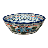 A picture of a Polish Pottery Bowl, Round, Blossom, 7" in "Julie's Garden" by Zaklady | Y1946A-ART165 as shown at PolishPotteryOutlet.com/products/blossom-7-bowl-julies-garden-y1946a-art165