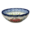 Polish Pottery Bowl, Round, Blossom, 7" in "Floral Crescent" by Zaklady | Y1946A-ART237 at PolishPotteryOutlet.com