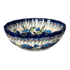 Polish Pottery Zaklady 7" Blossom Bowl (Pansies in Bloom) | Y1946A-ART277 at PolishPotteryOutlet.com