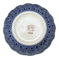 A picture of a Polish Pottery Bowl, Round, Blossom, 7" in "Ditsy Daisies" by Zaklady | Y1946A-D120 as shown at PolishPotteryOutlet.com/products/wavy-7-bowl-daisy-dot-y1946a-d120