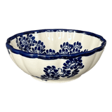 Bowl, Round, Blossom, 7" in "Blue Floral Vines" by Zaklady | Y1946A-D1210A