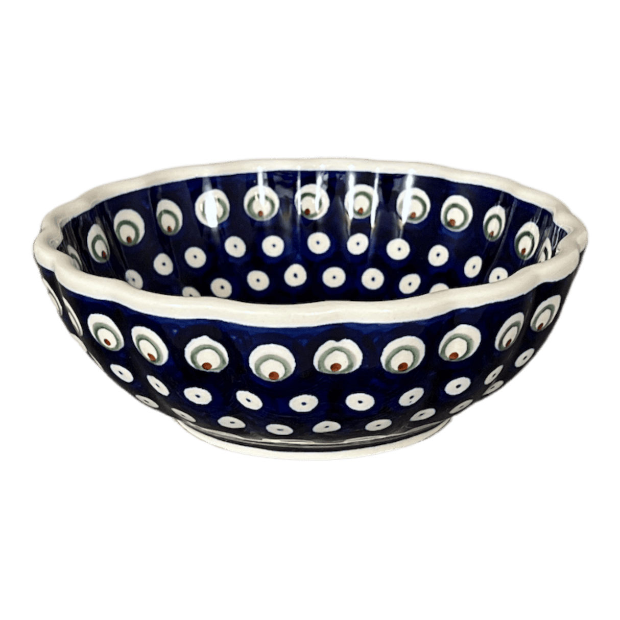 Bowl, Round, Blossom, 7" in "Peacock Burst" by Zaklady | Y1946A-D487