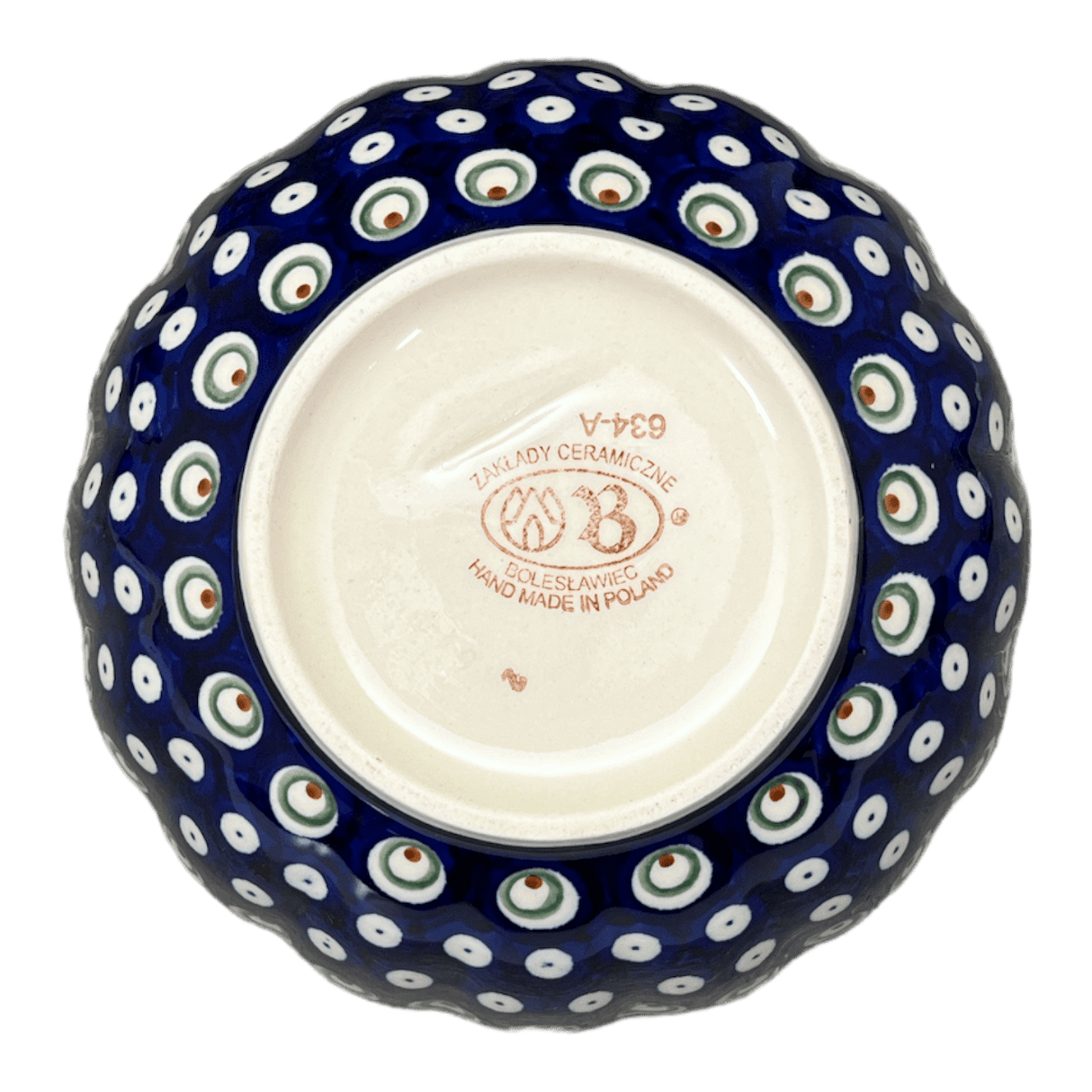 Bowl, Round, Blossom, 7" in "Peacock Burst" by Zaklady | Y1946A-D487