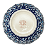 Bowl, Round, Blossom, 7" in "Mosaic Blues" by Zaklady | Y1946A-D910