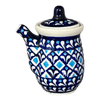 Polish Pottery Soy Sauce Pitcher (Mosaic Blues) | Y1947-D910 at PolishPotteryOutlet.com