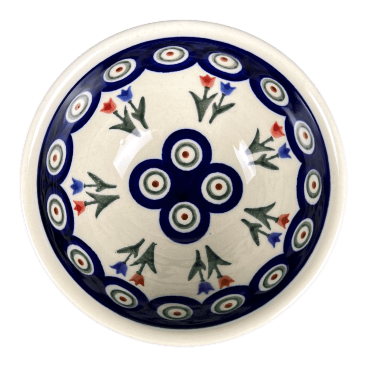 Bowl, Round, 4.5" in "Peacock Tulip Medley" by Zaklady | Y1953A-D809