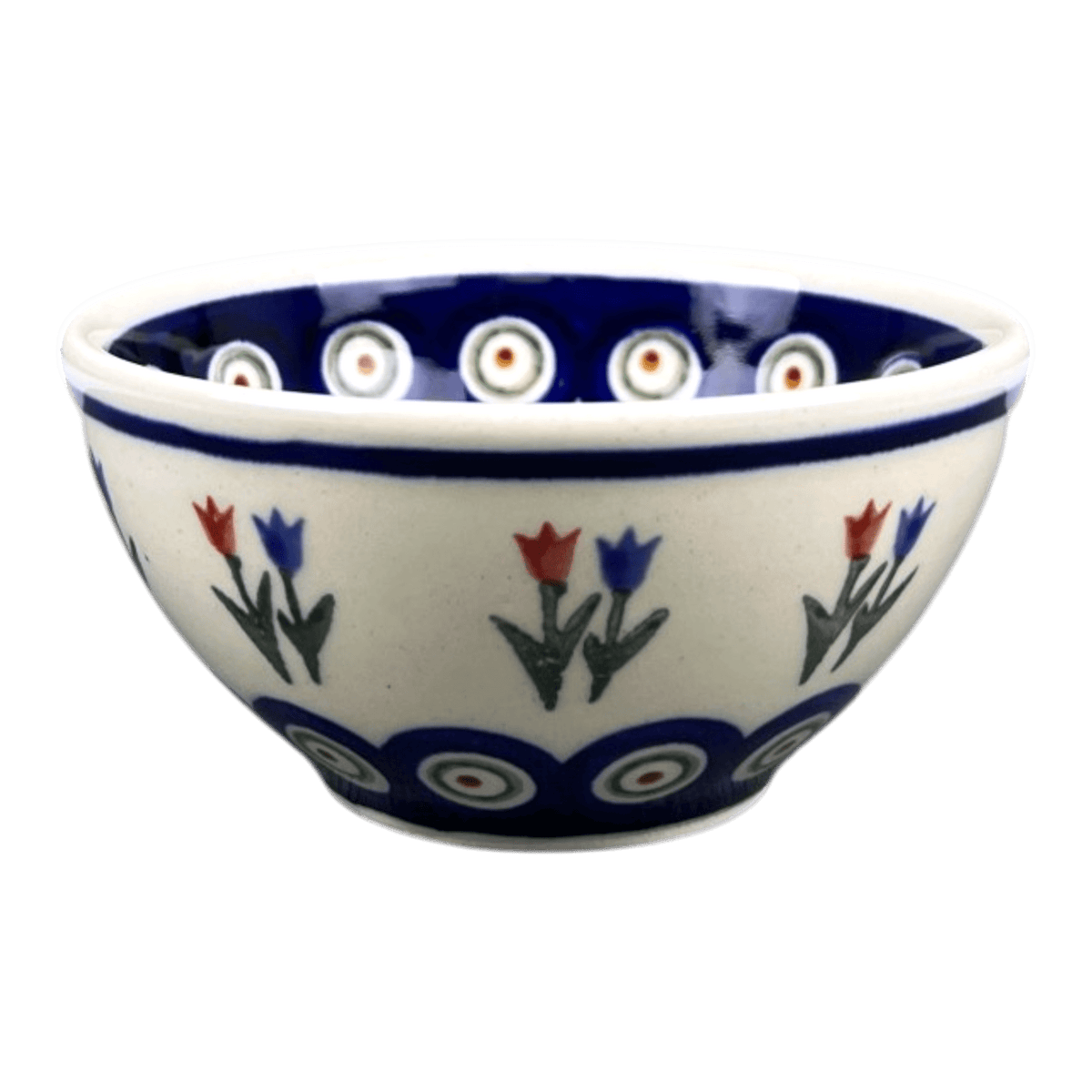 Bowl, Round, 4.5" in "Peacock Tulip Medley" by Zaklady | Y1953A-D809