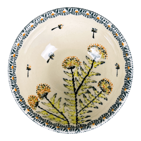 Bowl, Round, 5" in "Dandelions" by Zaklady | Y1954A-DU201
