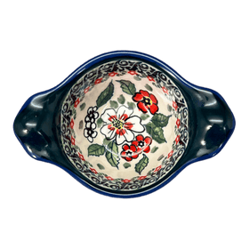 Polish Pottery Zaklady Small Bowl W/Handles (Cosmic Cosmos) | Y1971A-ART326 Additional Image at PolishPotteryOutlet.com