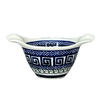 Polish Pottery Zaklady Small Bowl W/Handles (Grecian Dot) | Y1971A-D923 at PolishPotteryOutlet.com