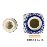 Canister, with Lid, 0.3 Liter in "Blue Mosaic Flower" by Zaklady | Y2000S-A221A