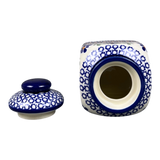Canister, with Lid, 0.3 Liter in "Blue Mosaic Flower" by Zaklady | Y2000S-A221A