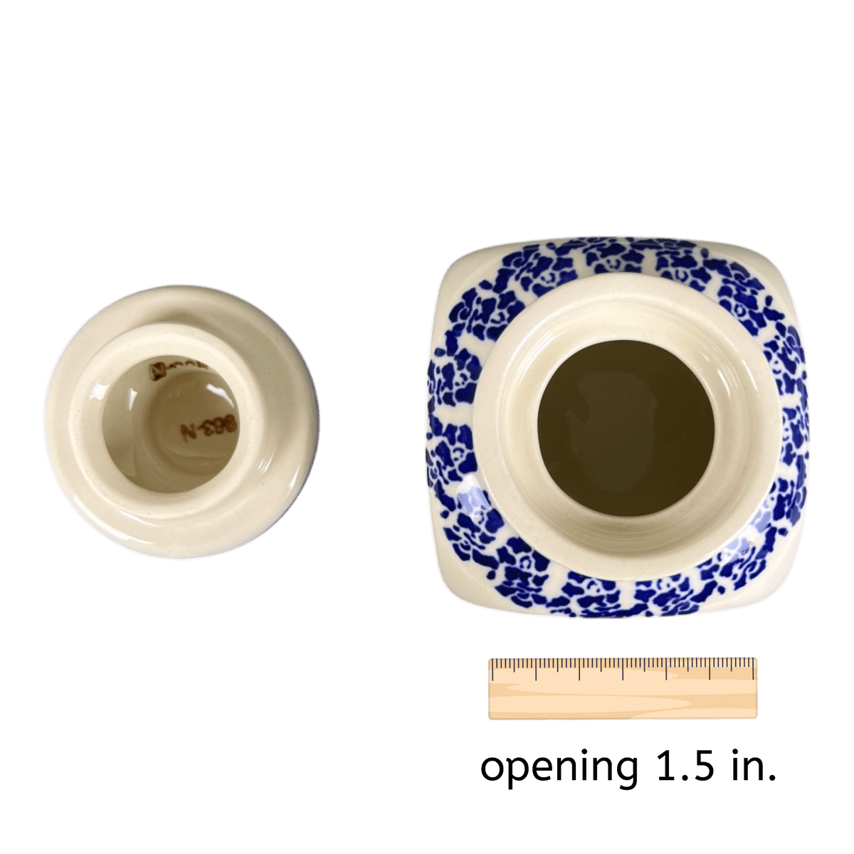 Canister, with Lid, 0.3 Liter in "Rooster Blues" by Zaklady | Y2000S-D1149