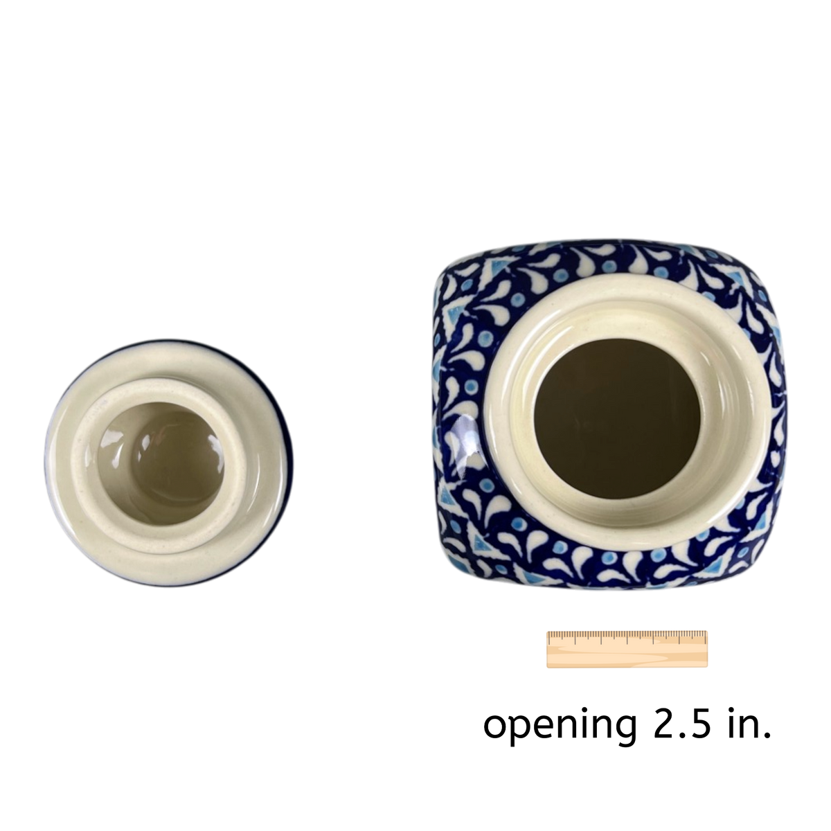 Canister, with Lid, 0.3 Liter in "Mosaic Blues" by Zaklady | Y2000S-D910