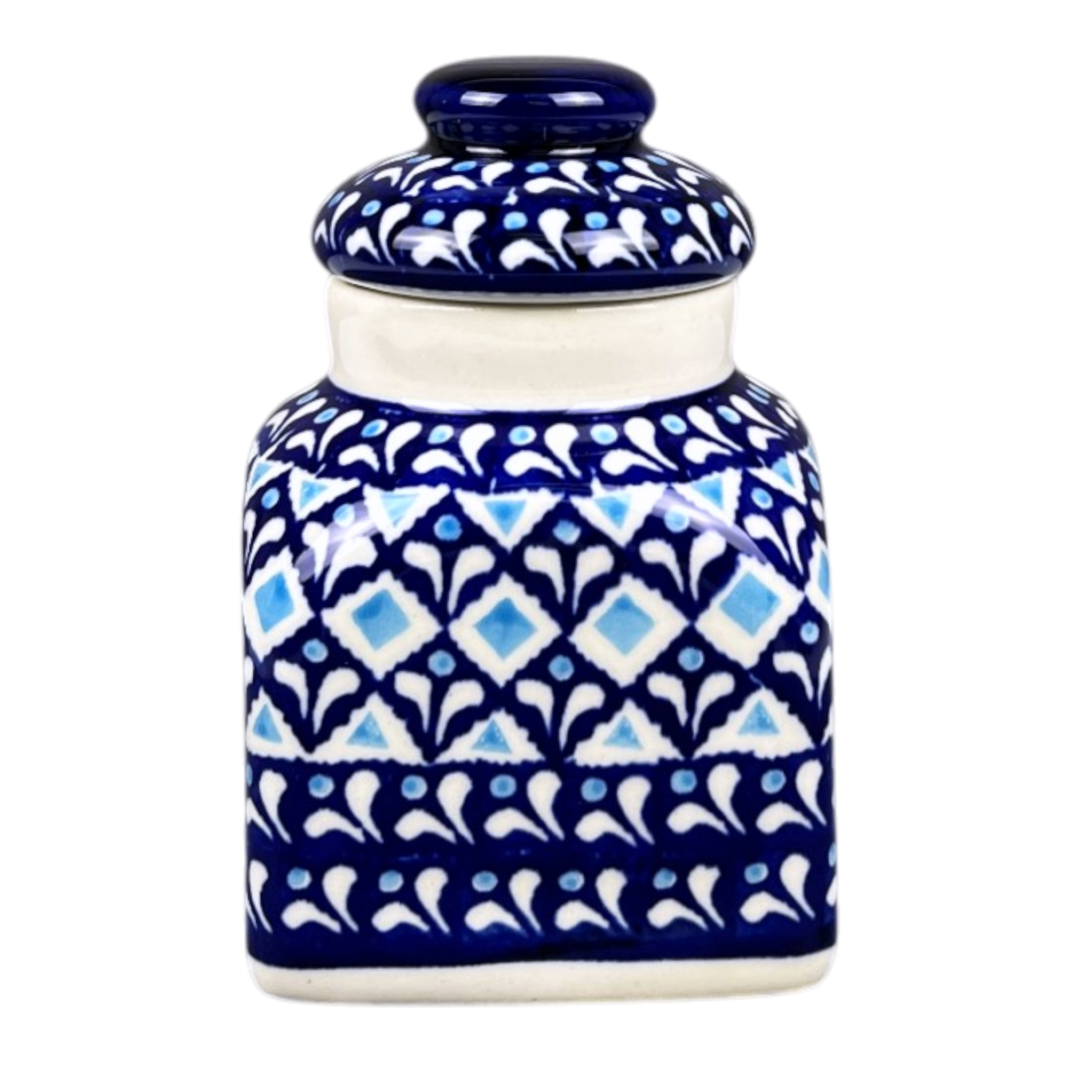 Canister, with Lid, 0.3 Liter in "Mosaic Blues" by Zaklady | Y2000S-D910