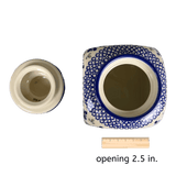 Canister, with Lid, 1.4 Liter in "Blue Mosaic Flower" by Zaklady | Y2002S-A221A