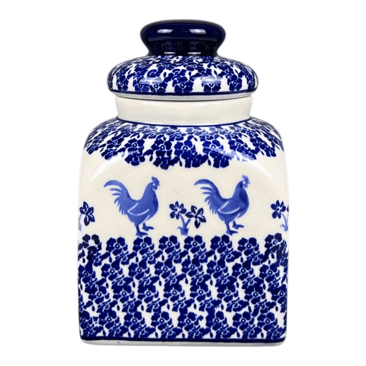 Canister, with Lid, 1.4 Liter, Zaklday (Y2002S) in "Rooster Blues" by Zaklady | Y2002S-D1149