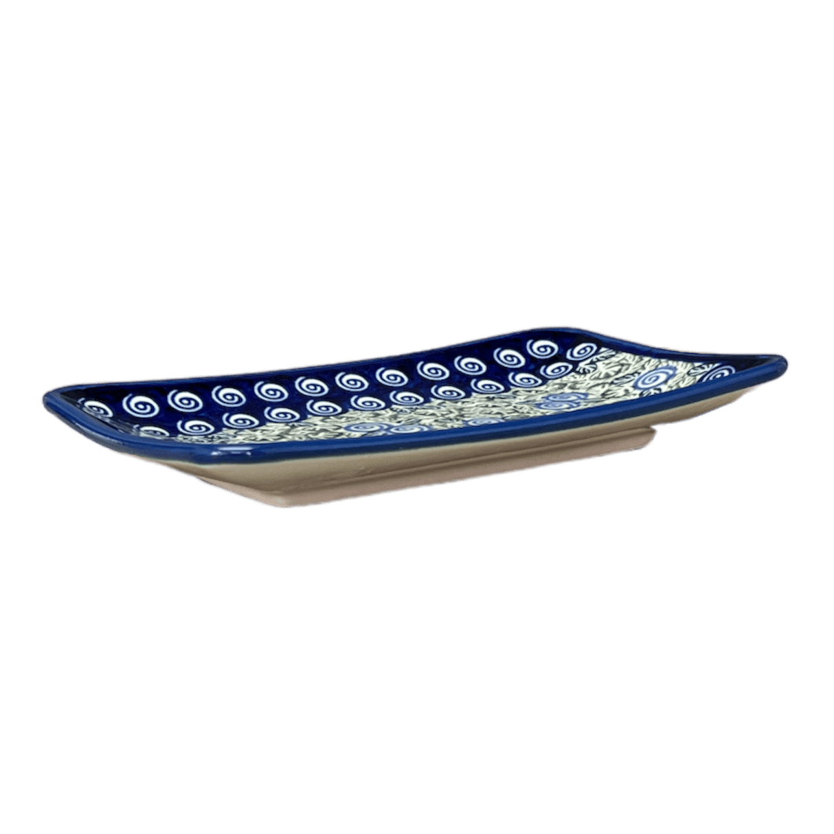 Tray, Sushi, 5" x 7.25" Small in "Spring Swirl" by Zaklady | Y2021-A1073A