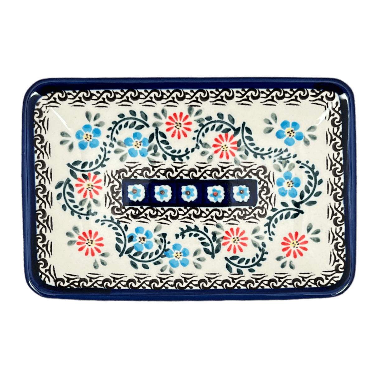 Tray, Sushi, 5" x 7.25" Small in "Climbing Aster" by Zaklady | Y2021-A1145A