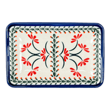 Tray, Sushi, 5" x 7.25" Small in "Scarlet Stitch" by Zaklady | Y2021-A1158A