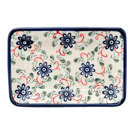 Tray, Sushi, 5" x 7.25" Small in "Swirling Flowers" by Zaklady | Y2021-A1197A